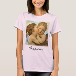 Erster Kuss (Engelsdetail) von Bouguereau T-Shirt