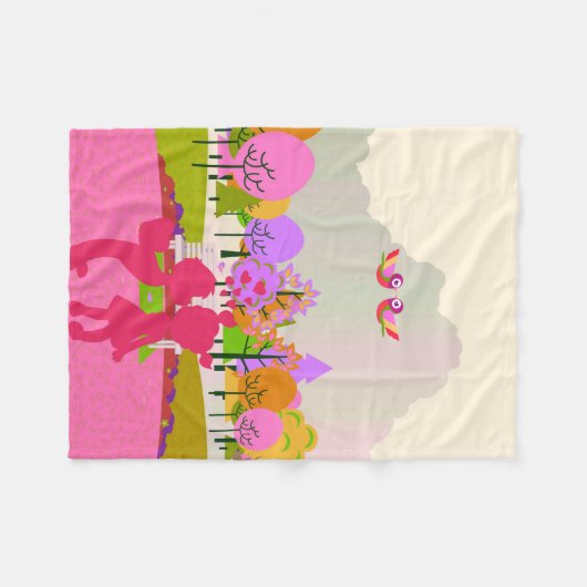 erster Kuss Fleecedecke (Vorderseite (Horizontal))