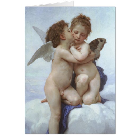 Erster Kuss von Bouguereau, Vintage Viktorianische (Vorne)