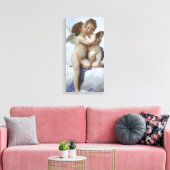 Erster Kuss von Bouguereau, Vintage Viktorianische Leinwanddruck (Insitu (Wohnzimmer))