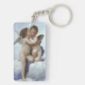 Erster Kuss von Bouguereau, Vintage Viktorianische Schlüsselanhänger (Rückseite)