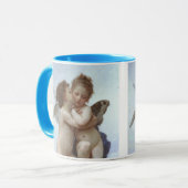 Erster Kuss von Bouguereau, Vintage Viktorianische Tasse (Vorderseite Links)
