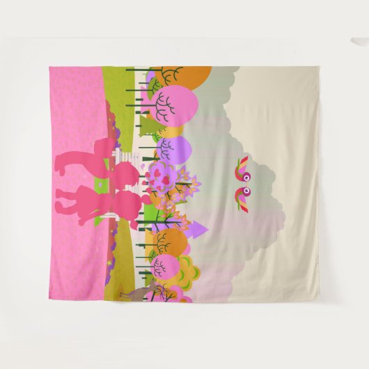 erster Kuss Wandteppich (Vorderseite (Horizontal))