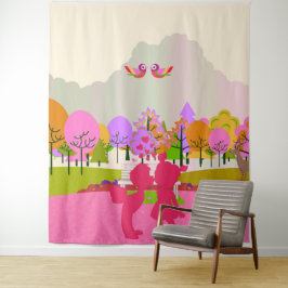 erster Kuss Wandteppich