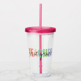 Erster Lehrer Acryltrinkbecher