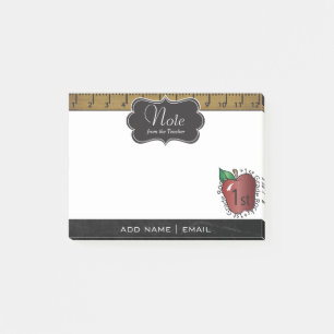 Erster Lehrer  DIREKT Post-it Klebezettel