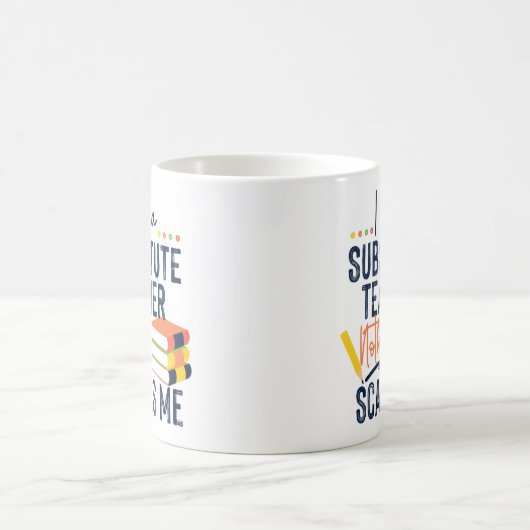 Erster Lehrer Ich bin stellvertretender Lehrer Kaffeetasse (Mittel)