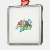 Erster Lehrer Ornament Aus Metall (Links)