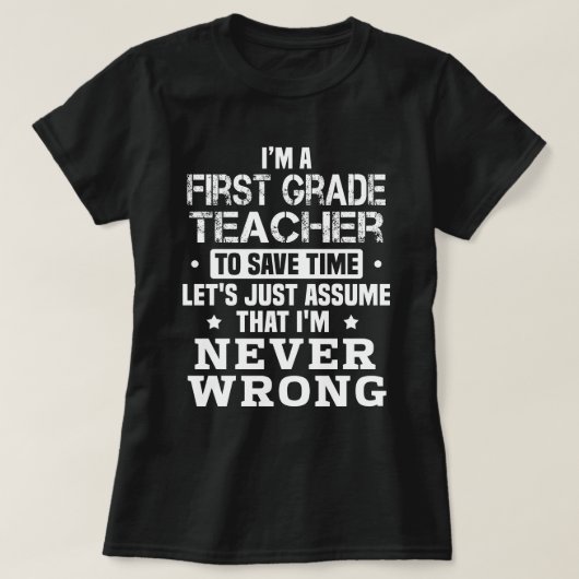 Erster Lehrer T-Shirt (Design vorne)