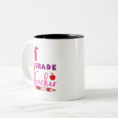 Erster Lehrer Zweifarbige Tasse (Vorderseite Links)