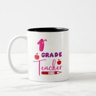 Erster Lehrer Zweifarbige Tasse