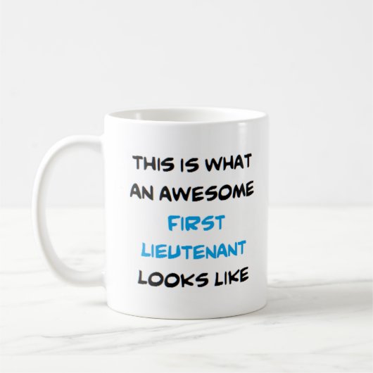 erster Leutnant3, phantastisch Kaffeetasse (Links)
