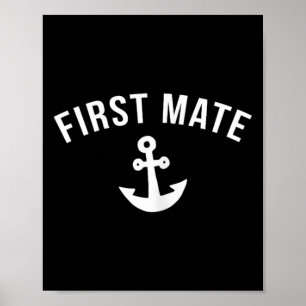 Erster Maat Bootfahren Poster