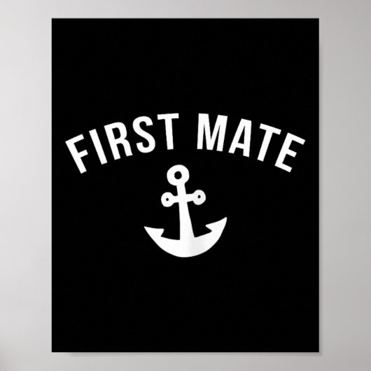 Erster Maat Bootfahren Poster (Vorne)