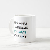 erster Maat, großartig Kaffeetasse (Vorderseite Links)