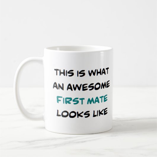 erster Maat, großartig Kaffeetasse (Links)