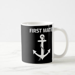 Erster Maat passendes Paar Bootfahren und Segeln  Kaffeetasse