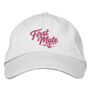 Erster Maat Segler Einfache Fette Schrift Bestickte Baseballkappe