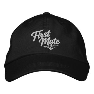 Erster Maat Segler Einfache Fette Schrift Bestickte Baseballkappe
