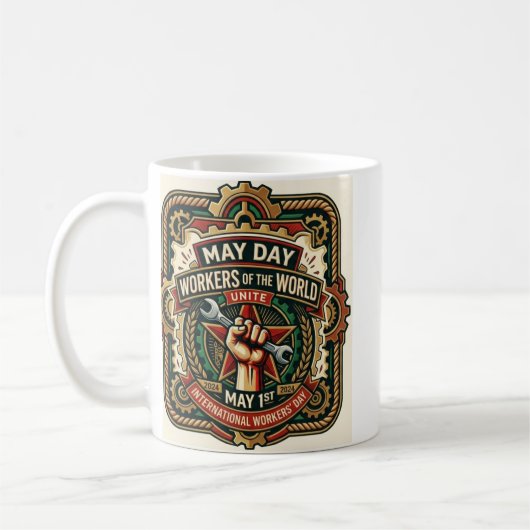 Erster Mai Becher Kaffeetasse (Links)