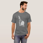 Erster Mann Wostoks in der Raum-Dunkelheit T-Shirt (Vorne ganz)