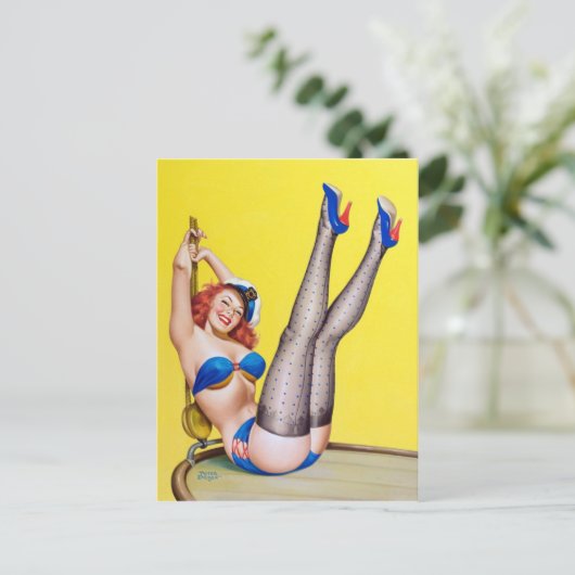 Erster Mate von Peter Driben 1953 Postkarte (Stehend Vorderseite)