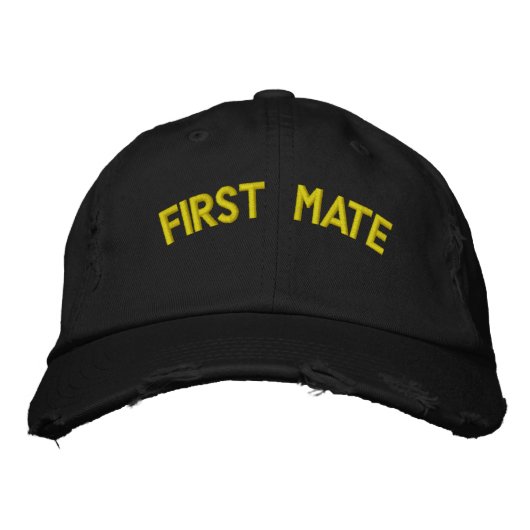 Erster Matt Bestickte Kappe (Vorderseite)