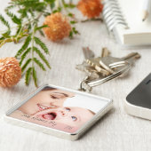 Erster Muttertag 2023 Mama und Baby-Foto Schlüsselanhänger (Seite)