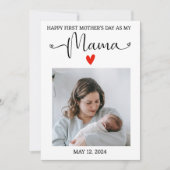 Erster Muttertag 2025 Karte für Junge Mutter (Vorderseite)