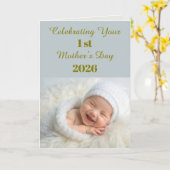 Erster Muttertag 2026 Geschenk Karte (Gelbe Blume)
