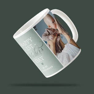 Erster Müttertag 2 Foto Grün Kaffeetasse