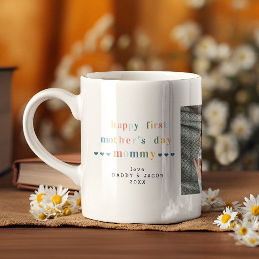 Erster Muttertag | 3 Foto-Collage Kaffeetasse