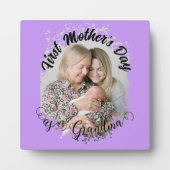 Erster Muttertag als Oma-Foto Fotoplatte (Vorderseite)