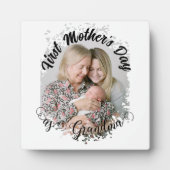 Erster Muttertag als Oma-Foto Fotoplatte (Vorderseite)