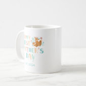 Erster Muttertag Boho Chic Typografie Benutzerdefi Kaffeetasse (Vorderseite Links)