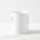 Erster Muttertag Boho Chic Typografie Benutzerdefi Kaffeetasse (Mittel)