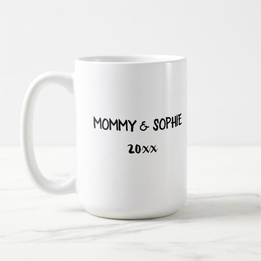 Erster Muttertag des personalisierten Waldes Kaffeetasse (Links)