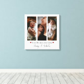 Erster Muttertag Drei FotoCollage Leinwanddruck (Insitu (Holzboden))