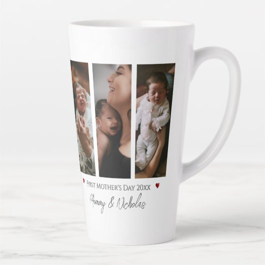 Erster Muttertag Drei FotoCollage Milchtasse (Rechts)