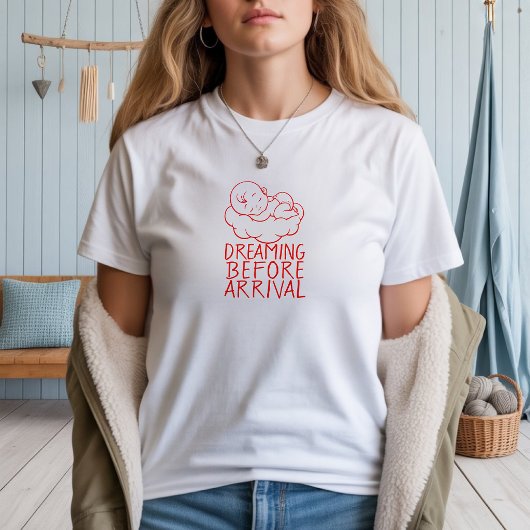 Erster Muttertag für schwangere Frauen rot T-Shirt