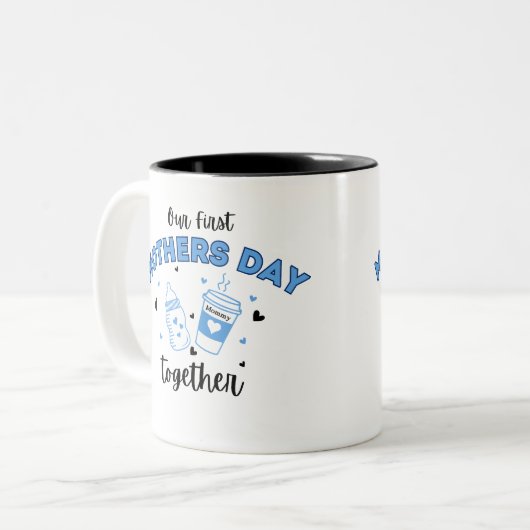 Erster Muttertag gemeinsam Tasse (Vorderseite Links)