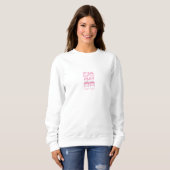 Erster Muttertag Geschenk für schwangere Mutter ro Sweatshirt (Vorne ganz)