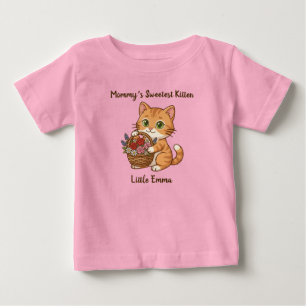 Erster Muttertag-Gingermiezekatze: Babys Bodyanzug Baby T-shirt