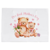 Erster Muttertag Große Geschenktüte (Rückseite)