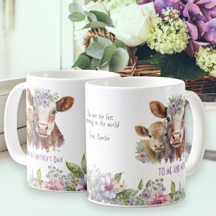 Erster Muttertag Ich und Moo Süße Kühe Kaffeetasse