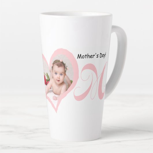 Erster Muttertag mit Baby Foto Tasse (Rechte Ecke)