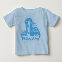 Erster Muttertag, Niedliches Dinosaurier Baby & Ma