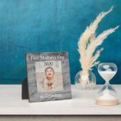 Erster Muttertag Oma Custom Foto Fotoplatte (InSitu)