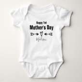 Erster Muttertag Personalisiert Baby Strampler (Vorderseite)