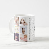 Erster Muttertag Personalisierter Foto-Becher für  Kaffeetasse (Vorderseite Links)